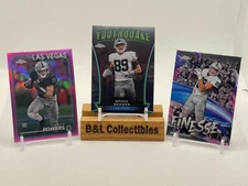 Brock Bowers - 3 Card Lot - Raiders - Topps Chrome Inserts - Ships Free