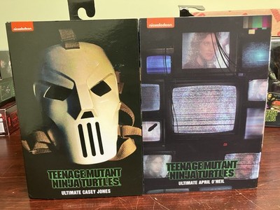 TMNT Ninja Turtles NECA 1990 Movie Figures April O Neil Casey Jones Ultimate CIB