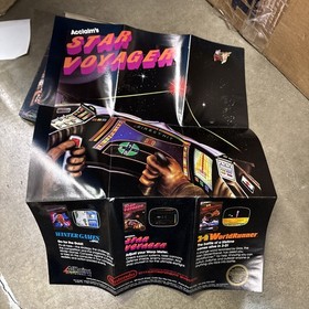 oval seal Star Voyager in box nintendo nes game Styrofoam