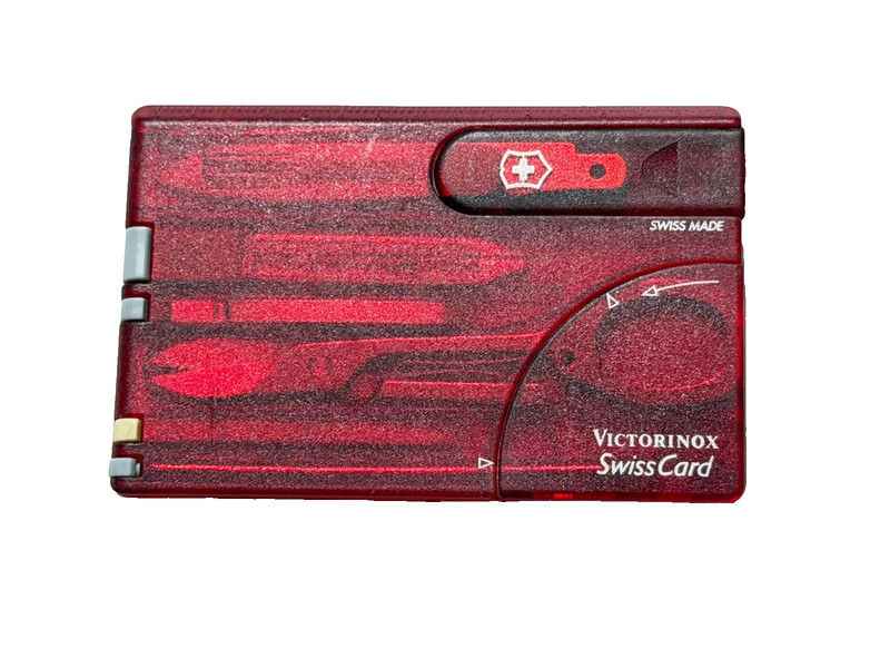 Victorinox Swiss Card Swiss Army Knife Ruby