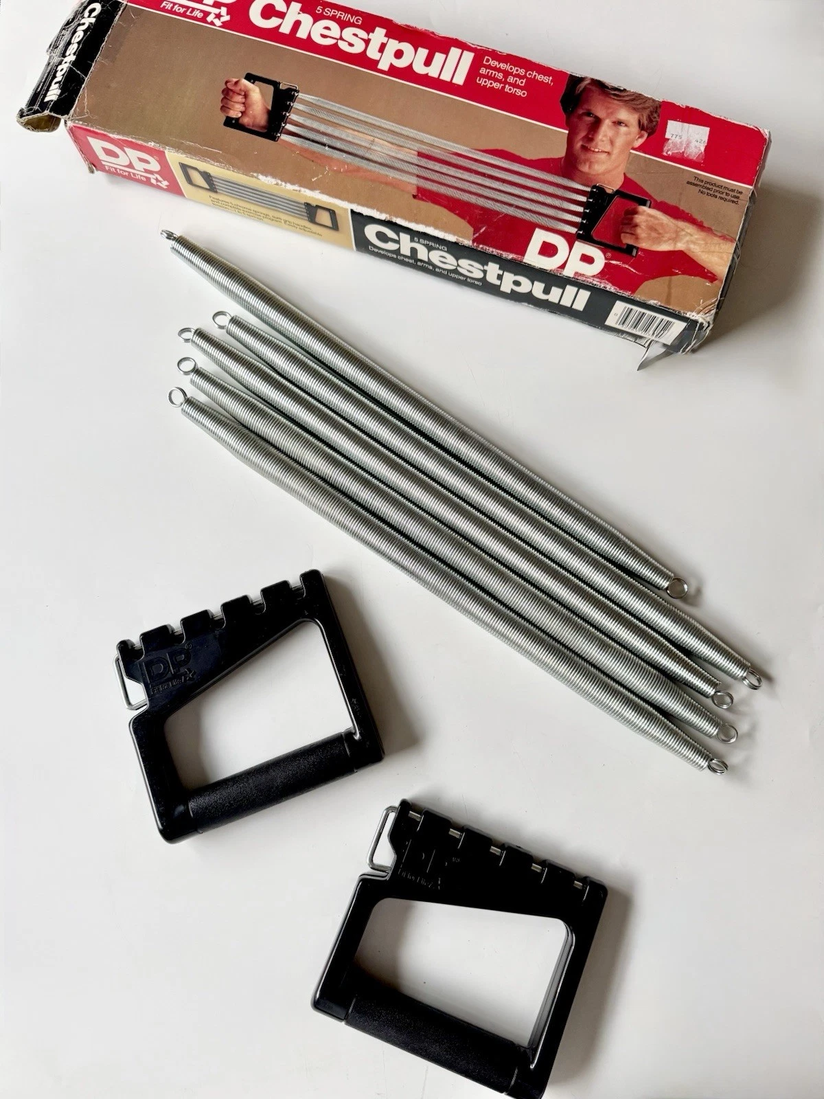 Vintage DP 5-String ChestPull Resistance Springs With Original Box