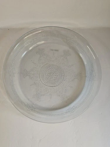 Vintage V. light blue Fire King Pie Plate 9" Diameter Philbe Pattern