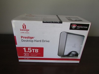 IOMEGA PRESTIGE 1,5 TB EXTERNE FESTPLATTE - NAGELNEU UND OVP