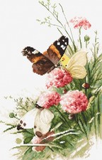 Counted Cross Stitch "Butterflies in the field" Embroidery Kit Letistitch