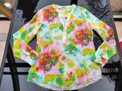 Emily van den Bergh Bluse Shirt Tunika M 36 38  Hemd T-Shirt Hemdbluse Top bunt