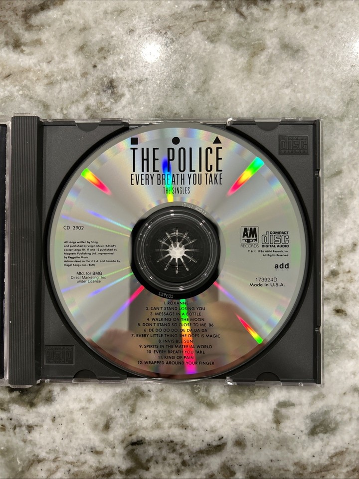 The Police CD Every Breath You Take-The Singles A&M Records – CD 3902 ...