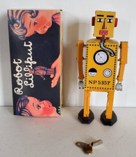 6.5" TIN ROBOT LILLIPUT Windup Toy / Schylling MS397 KR