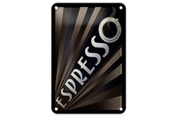 Blechschild Spruch 12X18 Cm Espresso Kaffee Metall Deko Schild