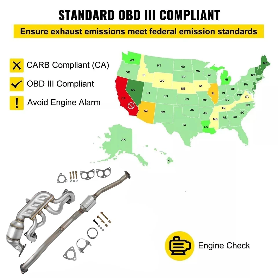 Catalytic Converter Set For SUBARU FORESTER 2011-2016 OUTBACK 2013-2014 2.5L - Image 2 of 4