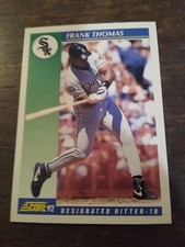1992 Score Baseball Card #505 Frank Thomas Chicago White Sox