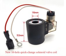 1PC Excavator Quick change connector hydraulic solenoid valve coil 16 holes
