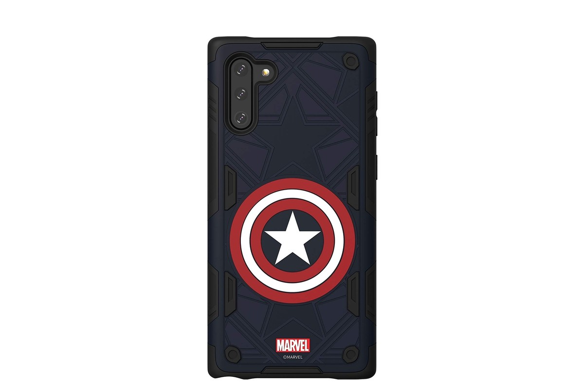 HAANIC MARVEL CAPTAIN AMERICA RUGGED PROTECTIVE SMART COVER FOR GALAXY NOTE  10