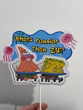 SpongeBob inspirierter Tortenaufleger 25. Geb...
