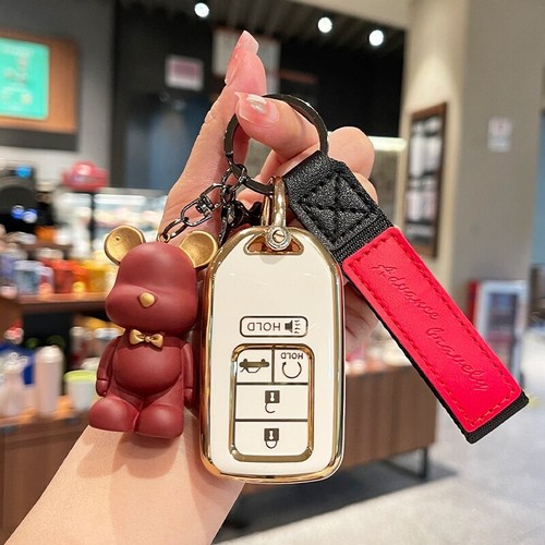 TPU Car Key Case Cover For Honda CRV EXL 2020 Passport Pilot 2017 CRV Keychain - Picture 9 of 10
