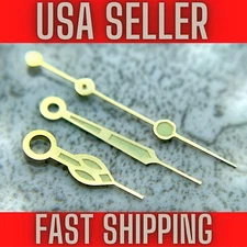 Gold "CATHEDRAL" Hands Fits NH35,NH36,7s26,7s36 SKX00, 7002. Green luminous