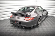 Cup Diffusor Seiten Ansätze SCHWARZ für Porsche 911 Carrera GTS 997 FL Flaps ABS