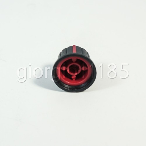 10pcs Hi-Fi CD Volume Tone Control Potentiometer Knob 6mm Black Red - Foto 2 di 2