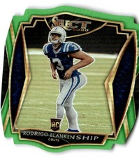 2020 Panini Select #175 Rodrigo Blankenship Neon Green Prizm Die Cut
