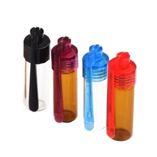 3Pcs Glass Storage Box With Spoon Mixed Color Spice Bottle Dispenser Gift Case