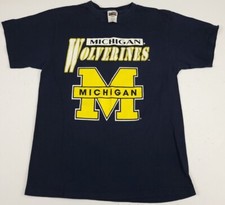 Vintage 90s University Michigan Wolverines T Shirt Vtg 90s Tultex USA Made Sport