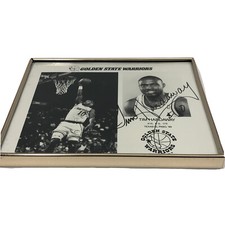 Vintage Tim Hardaway #10 Signed Autograph Photo Golden State Warriors ‘89 - ‘96