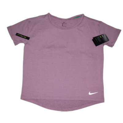 Nike Dry-Fit Essential Damen-Lauf-T-Shirt mit Rundhalsausschnitt   pink neu mit Etikett S-XL