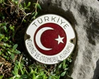 VINTAGE ENAMEL RADIATOR CAR CLUB BADGE # TURING VE OTOMOVIL KURUMU TÜRKIYE