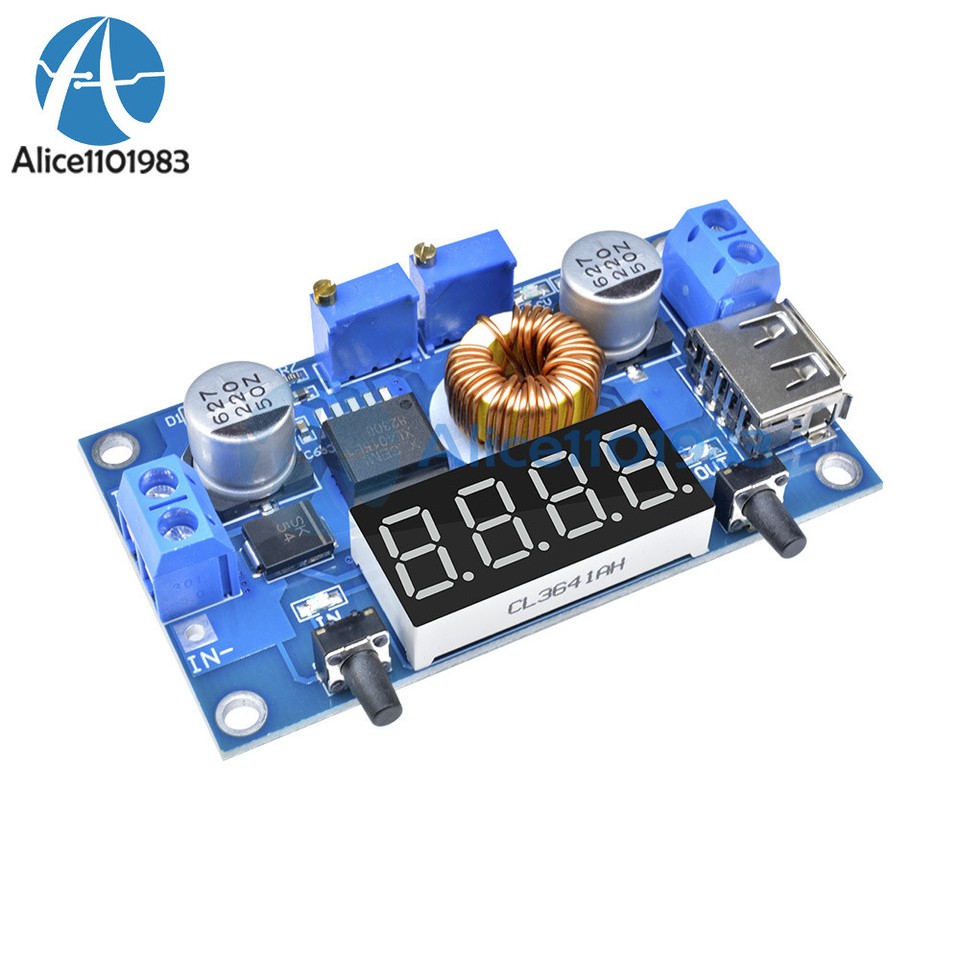 5A CC/CV W USB Voltmeter LED Drive Step down Li-ion charger Power ...