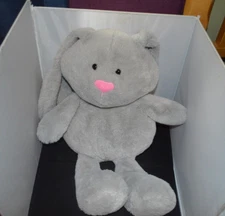 Animal Adventure Large Bunny Rabbit Gray Plush Stuffed Animal 21" LG3 Plush