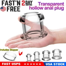 Huge Hollow Anal Butt Plug Dildo Gay Enema Speculum Anus Vaginal Sex Toy Dilator