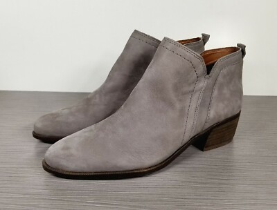 Franco Sarto Laslo Bootie, Gray Leather, Womens Various Sizes | eBay