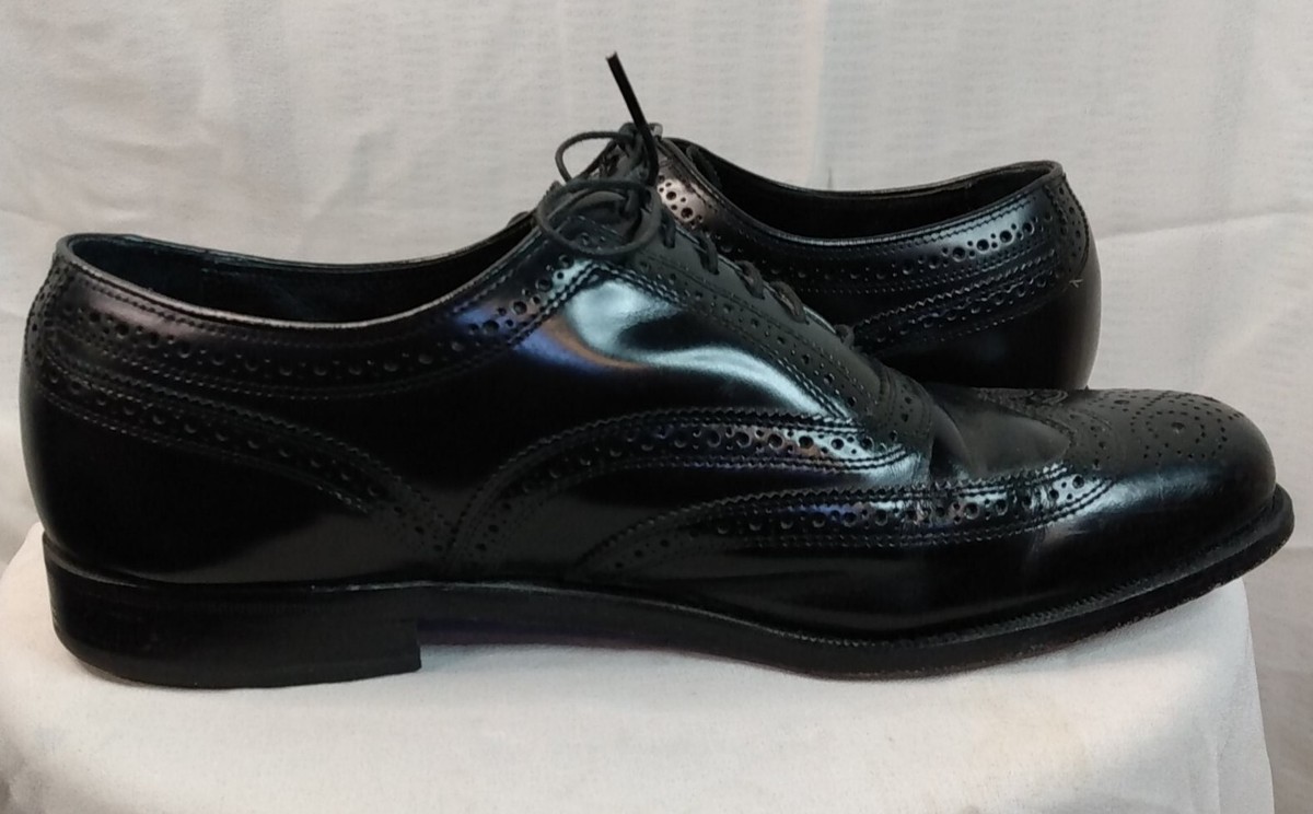 Florsheim Men\'s 20381 Black Leather Wingtip Dress Shoes Oxfords Size 9.5 B Florsheim Shoes Men main image 2