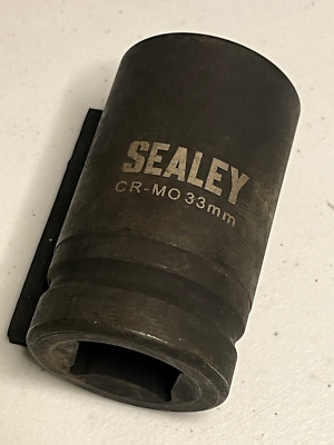 Sealey CR-MO 33mm 1'' Vierkantantrieb Schlagschrauber-Steckschlüssel, tief