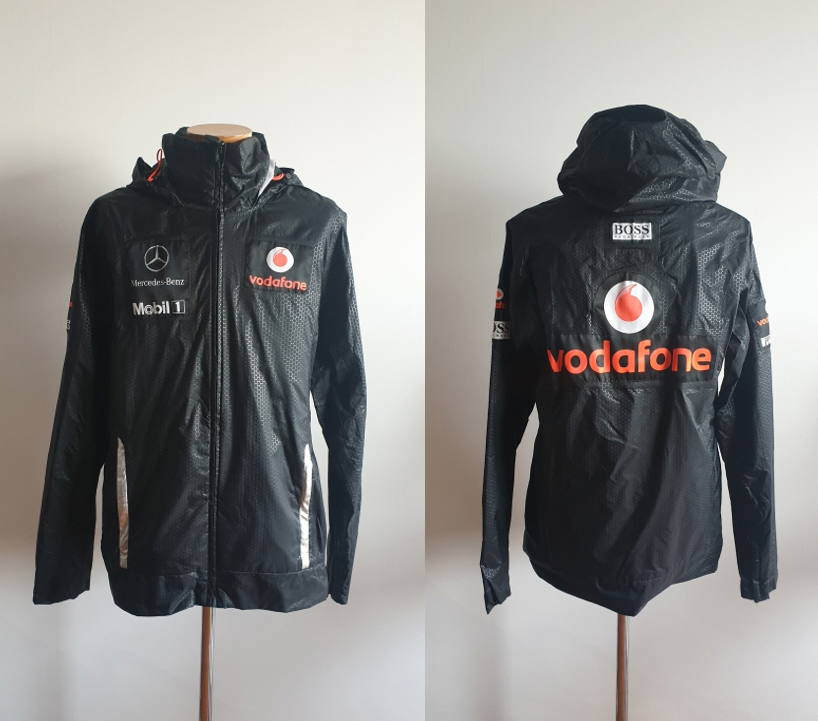 M) MCLAREN MERCEDES HUGO BOSS JACKET TRAINING TRACKSUIT VODAFONE