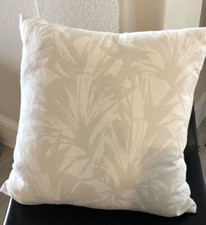 One Frette Decorative Pillow VERSILIA 18" x 18" White/Gray New Portugal 3 avail