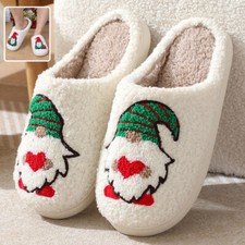 Cute Cartoon Santa Claus Home Slippers Couple Indoor Floor Bedroom Slipper Chris
