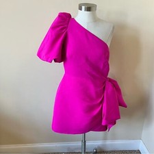 New! BHLDN Sachin & Babi One Shoulder Bow Mini Dress 26127