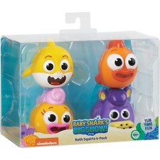 NEW GIFT WowWee Baby Shark Bath Squirt Toy 4-Pack Big Show 