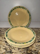 Lot of 4 Fiesta Fiestaware Blue Christmas Tree 10 1/2 Inch Dinner Plate Ivory