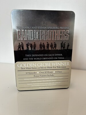 Band of Brothers Mini Series DVD Collectors Tin 6 Disc Set 2002 HBO Time Warner