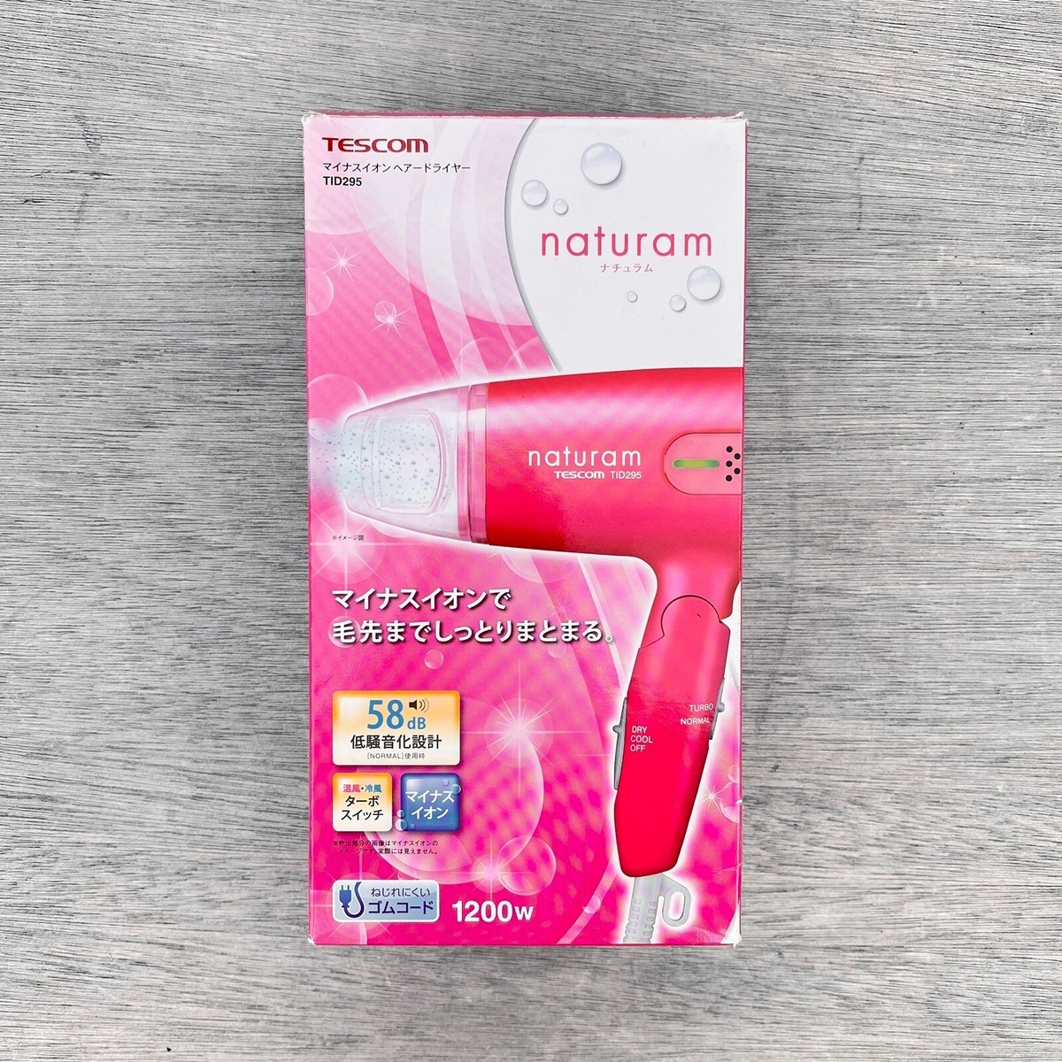 テスコム TESCOM ドライヤー マイナスイオン付 ione ピンク TID920-P
