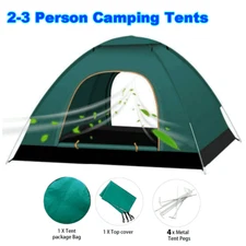 2-3 Person Pop Up Tents Waterproof Windproof Instant Tent for Camping Hiking 