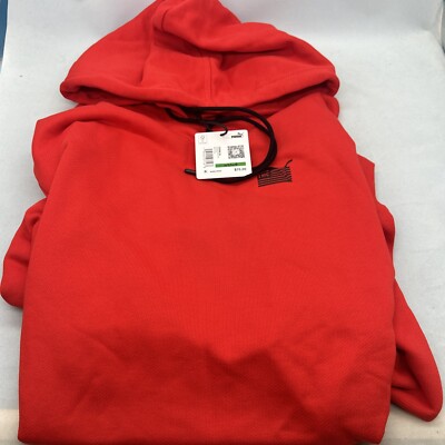 Puma TMC Every Day Nipsey Hussle Hoodie Mens Large High Risk Red 533684 04