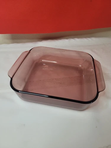 Vintage Pyrex 2 QT Amber Brown 8x8x2 Square Baking Pan #222-R