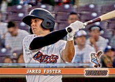 2017 Inland Empire 66ers Grandstand #7 Jared Foster Lake Charles Louisiana Card