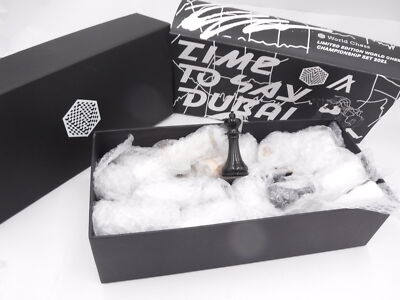 Ebony Official World Chess Championship 2021 Time To Say Dubai RARE Limited FIDE