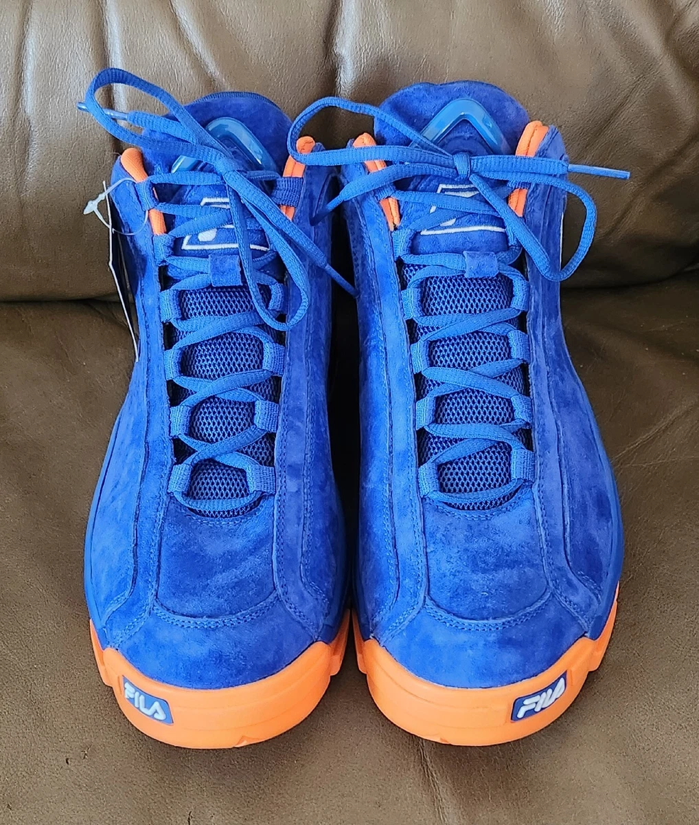 NWT FILA 96 GRANT HILL 2 NEW YORK KNICKS BASKETBALL SHOES BLUE