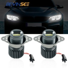 Pair Led Angel Eyes Halo Ring Marker Light Bulbs White For Bmw Oem 63112179077