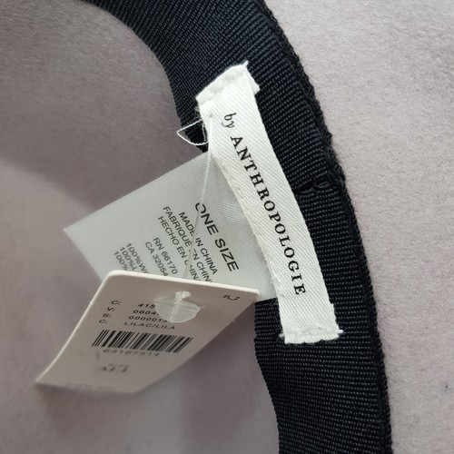 By Anthropologie Felt Hat Lilac Purple Round Brim 100% Wool Circle BNWT - Picture 7 of 8