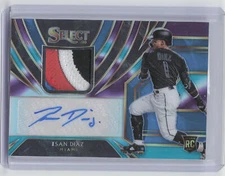 2020 Panini Select #RJA-ID Isan Diaz Rookie Jersey Autographs Tri-Color #/49